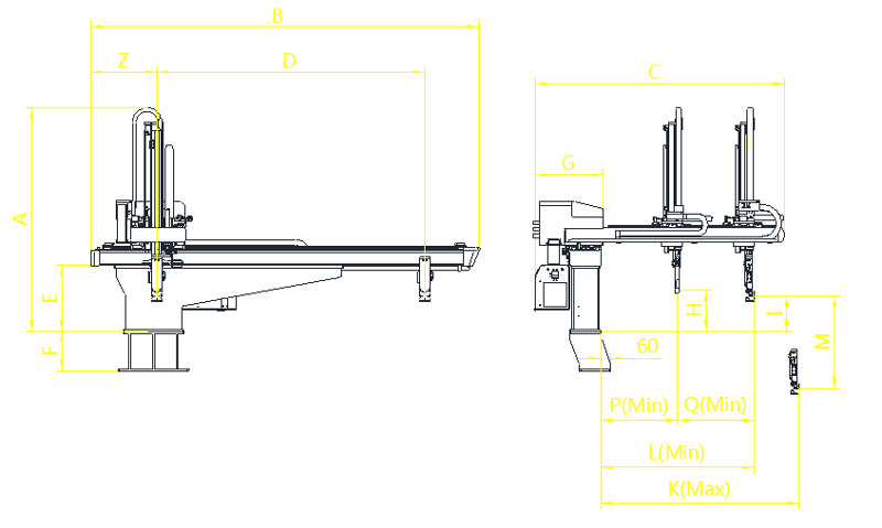 LK Series - Single axis robot arm – double arm