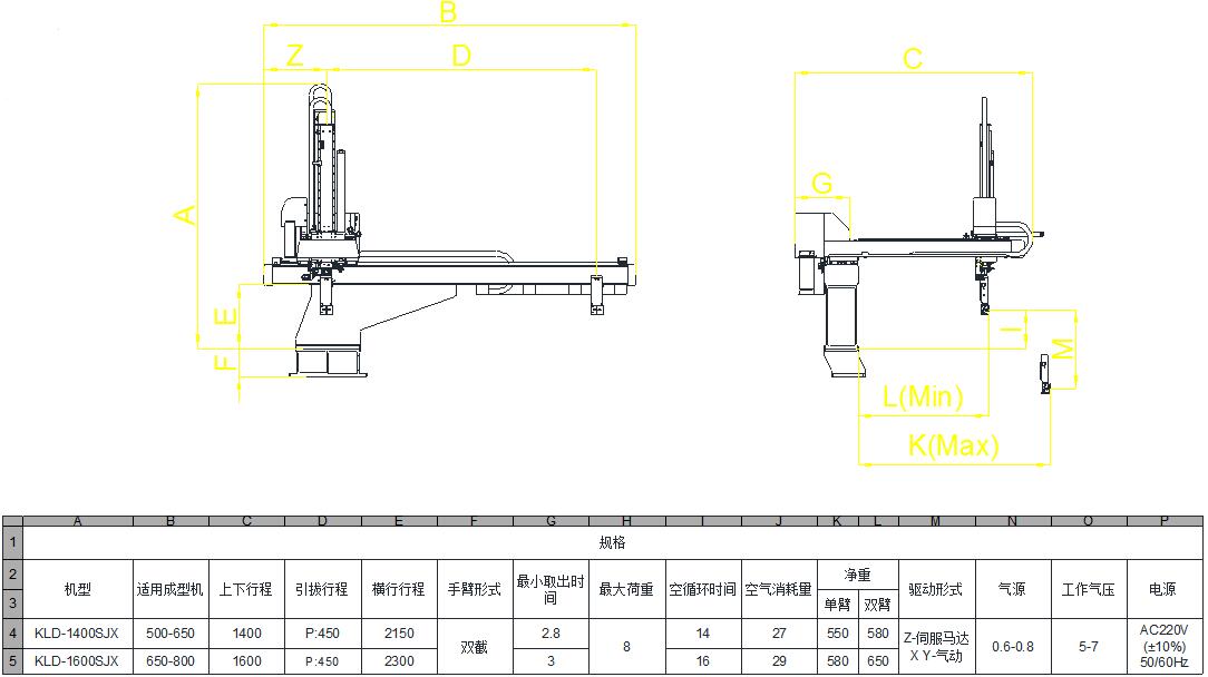 LK系列 - 单轴单臂机械手